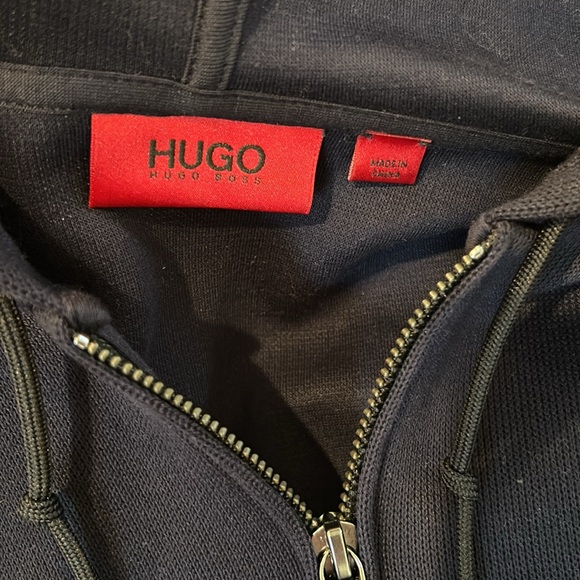 Hugo Boss sweater knit zip up hoodie - Picture 2 of 4